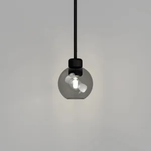 Parlour Lite Sphere Pendant - Black/Smoke