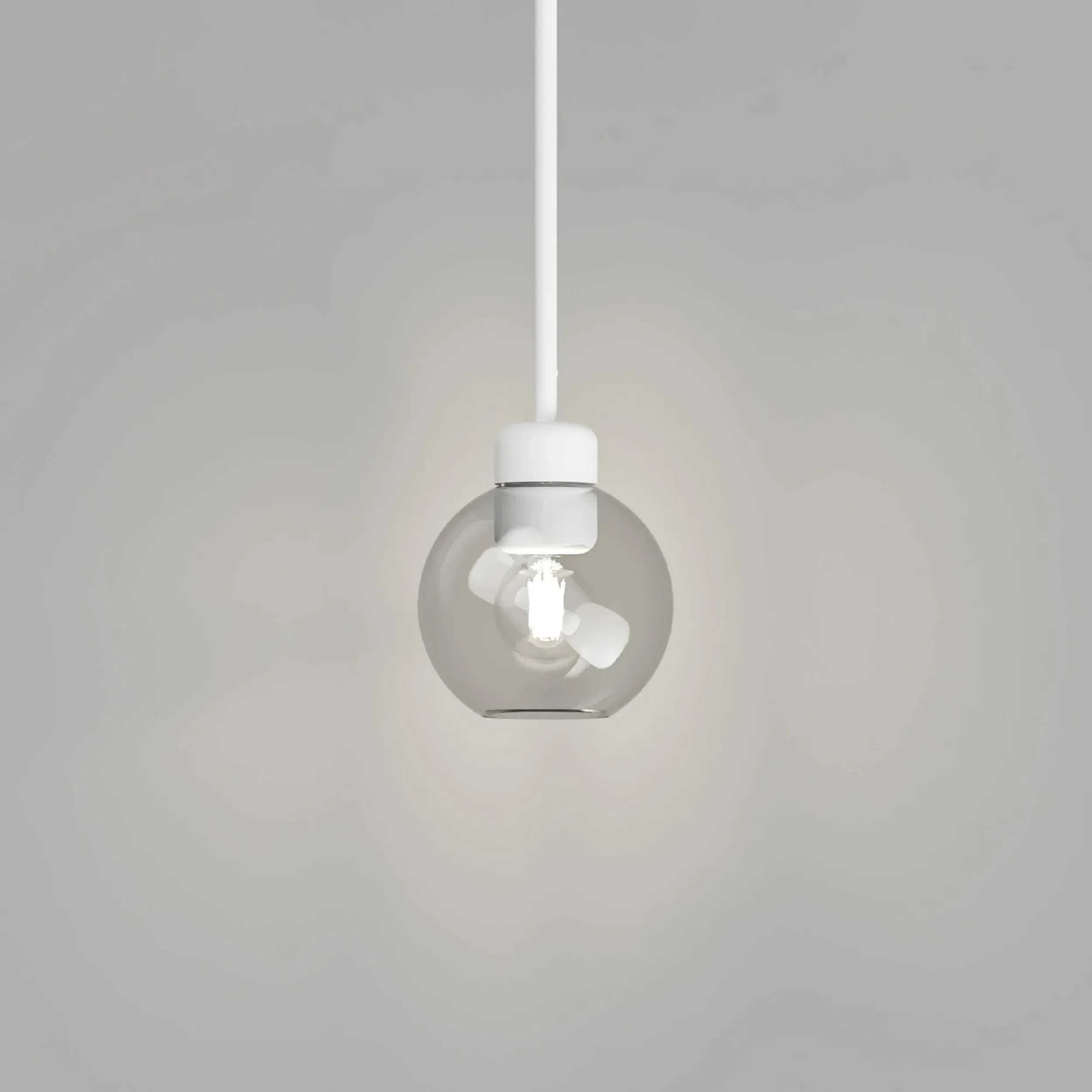 Parlour Lite Sphere Pendant - White/Clear