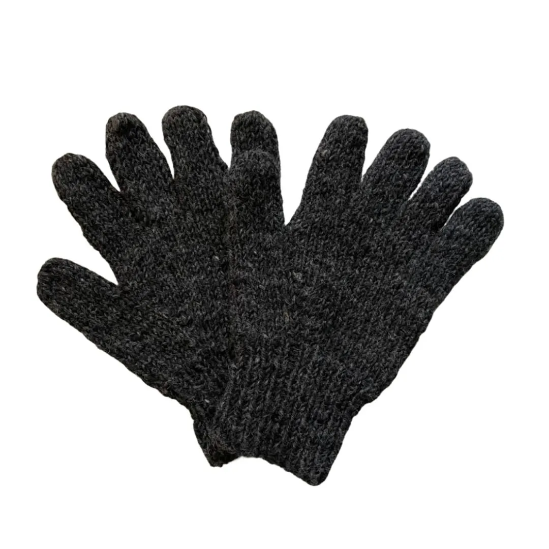 plain wool gloves