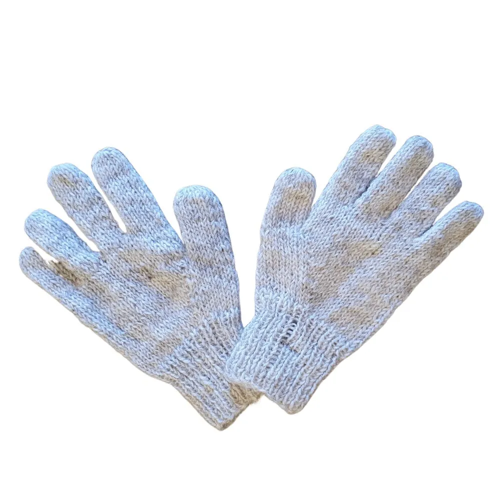 plain wool gloves