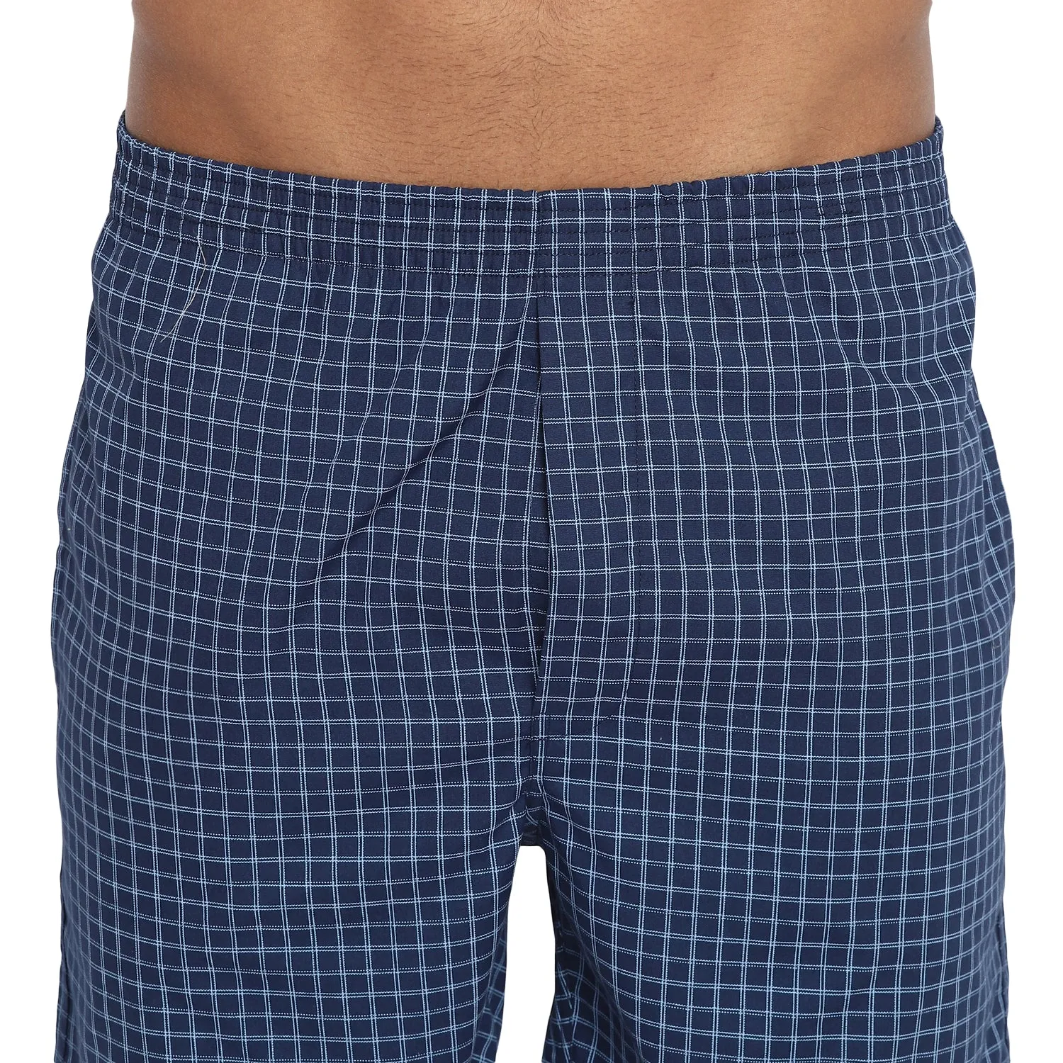 Printed Blue Boxer