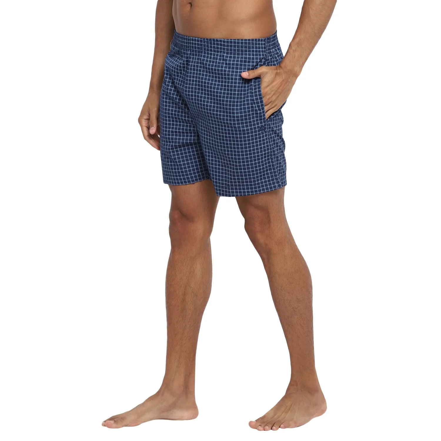 Printed Blue Boxer