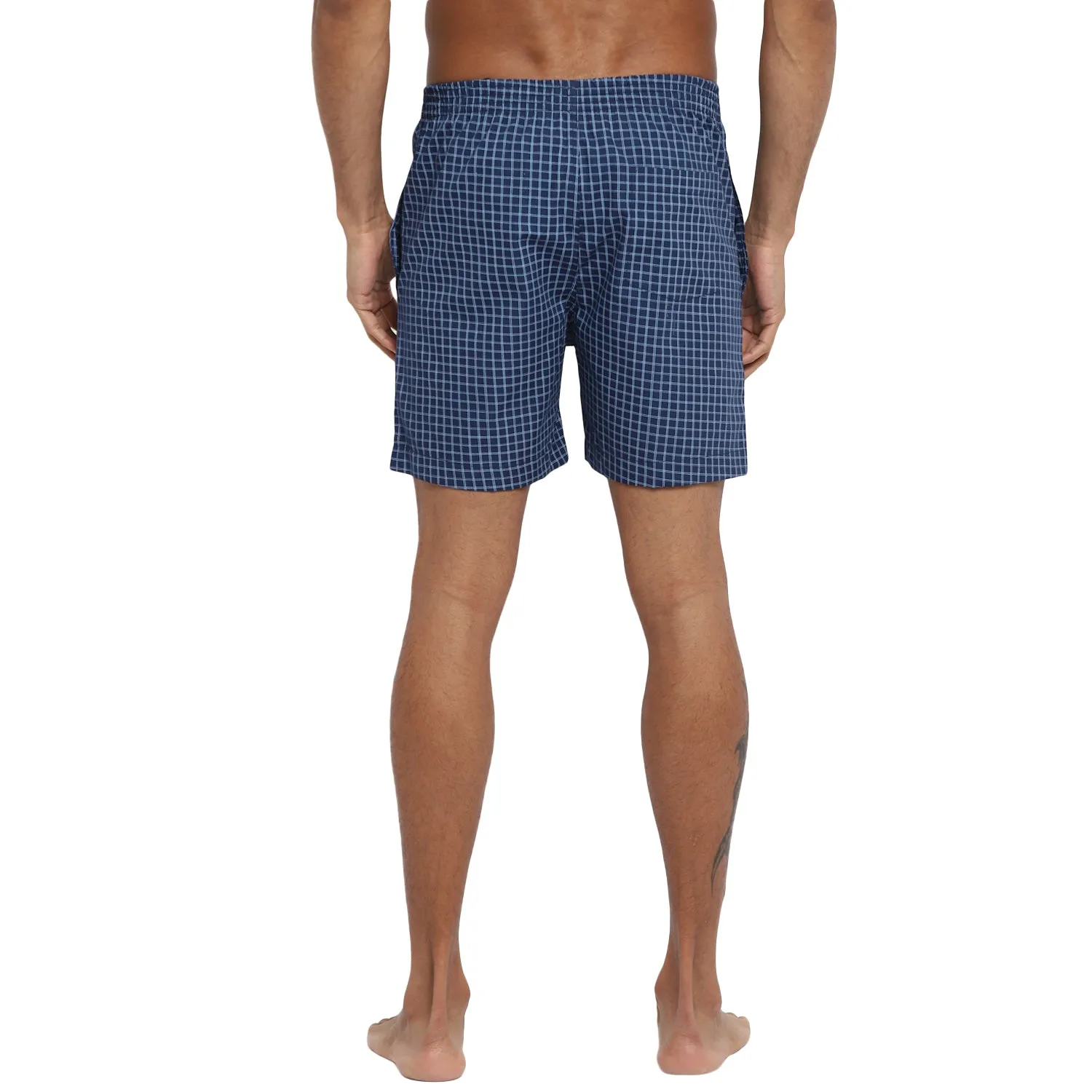 Printed Blue Boxer