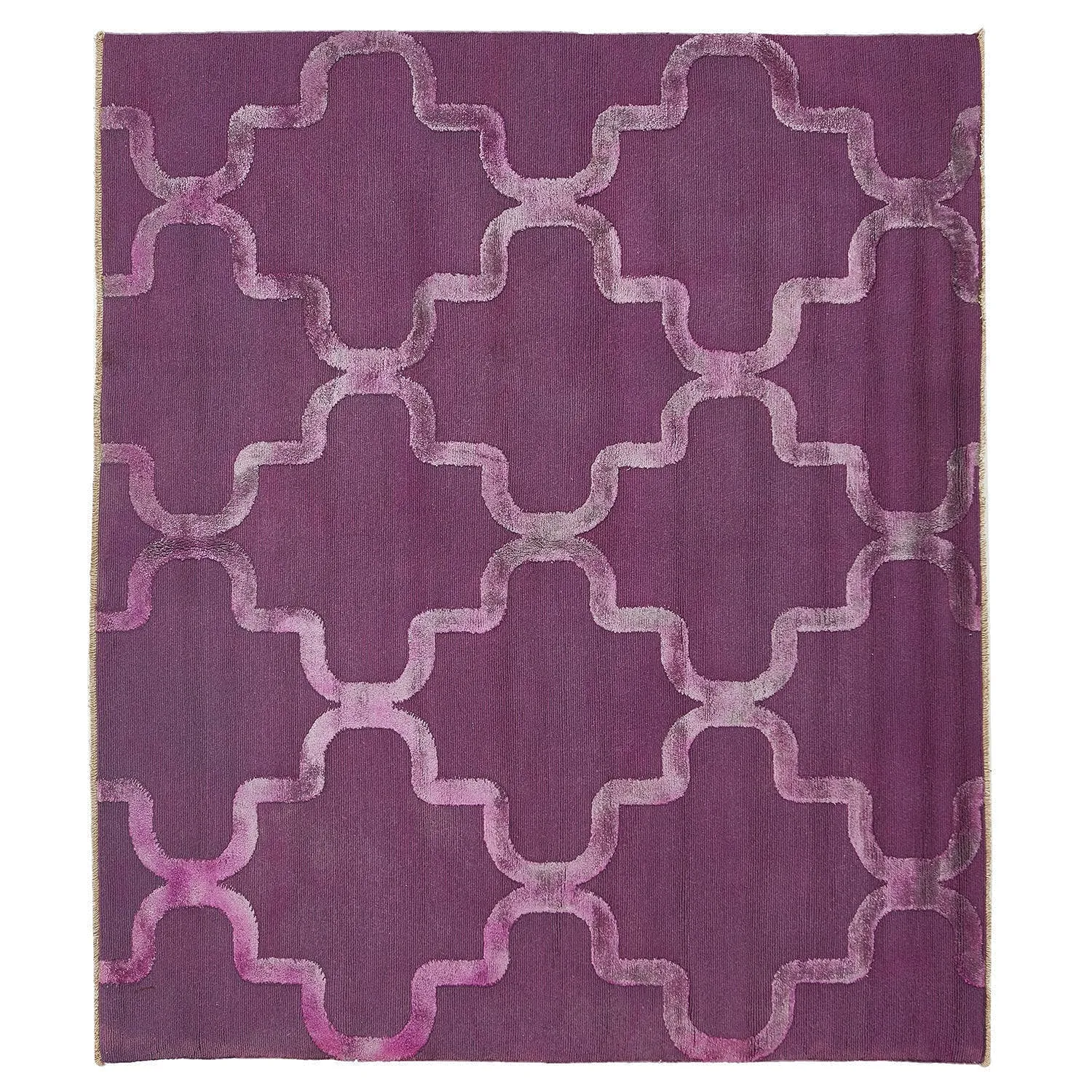 Purple Samsara Wool Rug - 5'1" x 6'