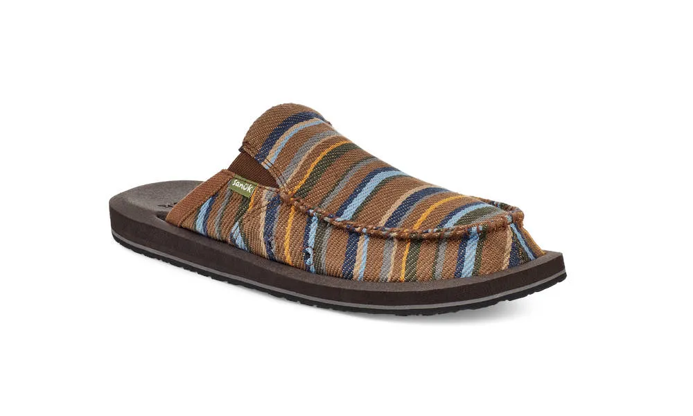 Sanuk Mens You Got My Back ST Blanket Brown Multi