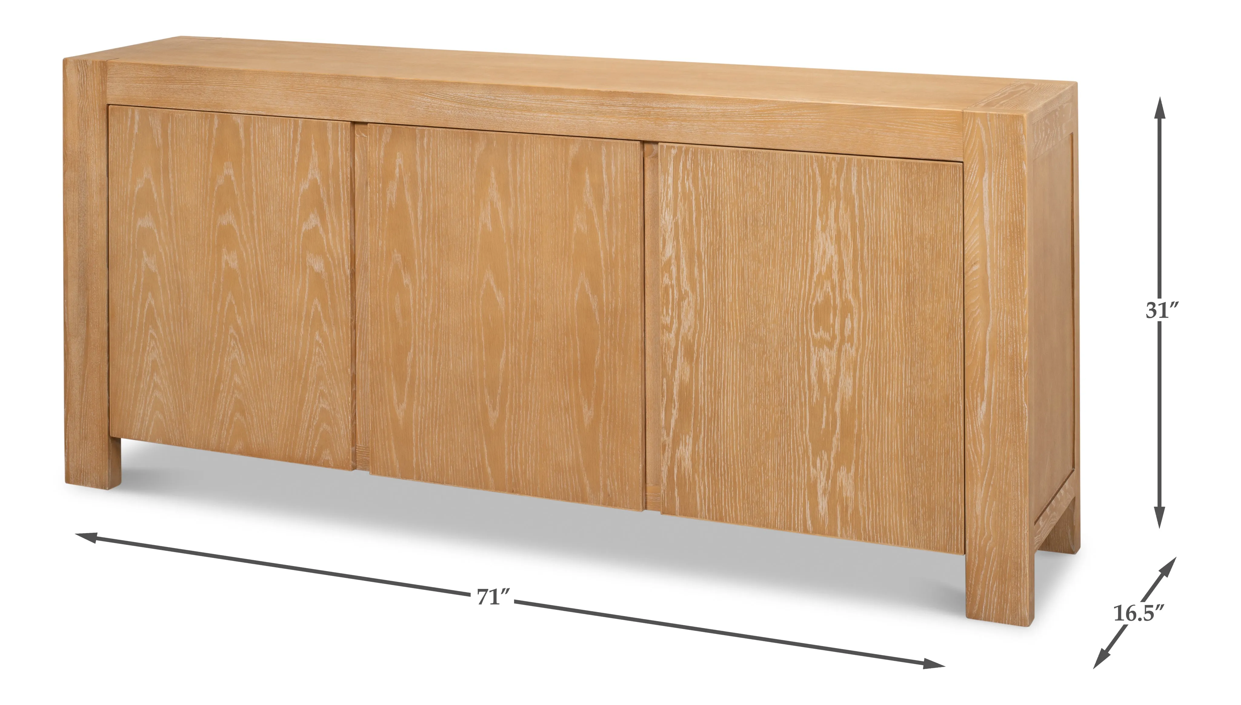 Sarreid - Bauhaus Sideboard - Tan - Traditional