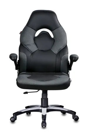 Stylish Gaming Chair in Black / Grey