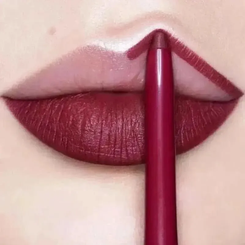 Waterproof Matte Lipliner Pencil - Sexy Red Contour Tint Lipstick