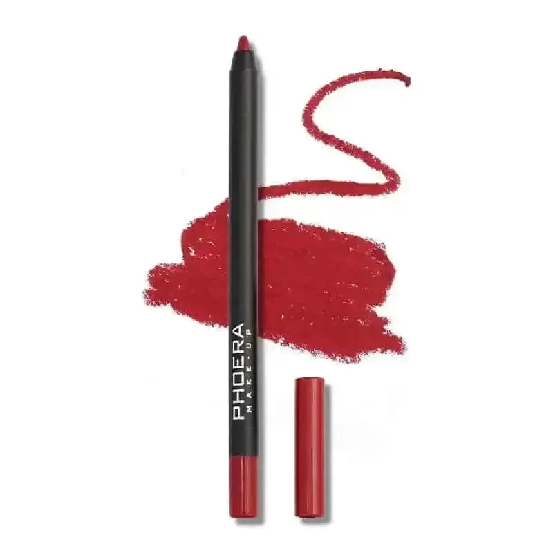 Waterproof Matte Lipliner Pencil - Sexy Red Contour Tint Lipstick