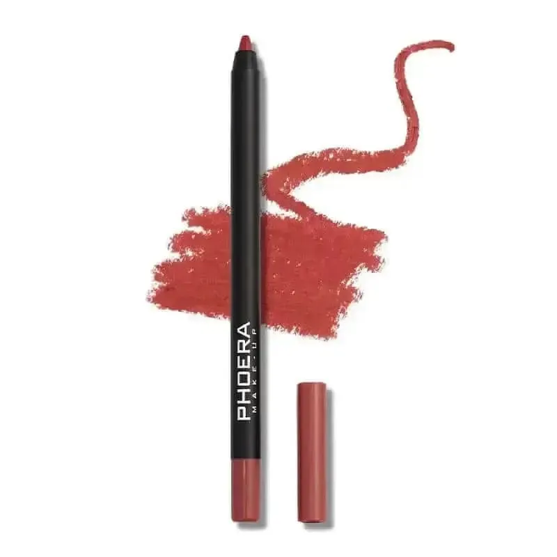 Waterproof Matte Lipliner Pencil - Sexy Red Contour Tint Lipstick