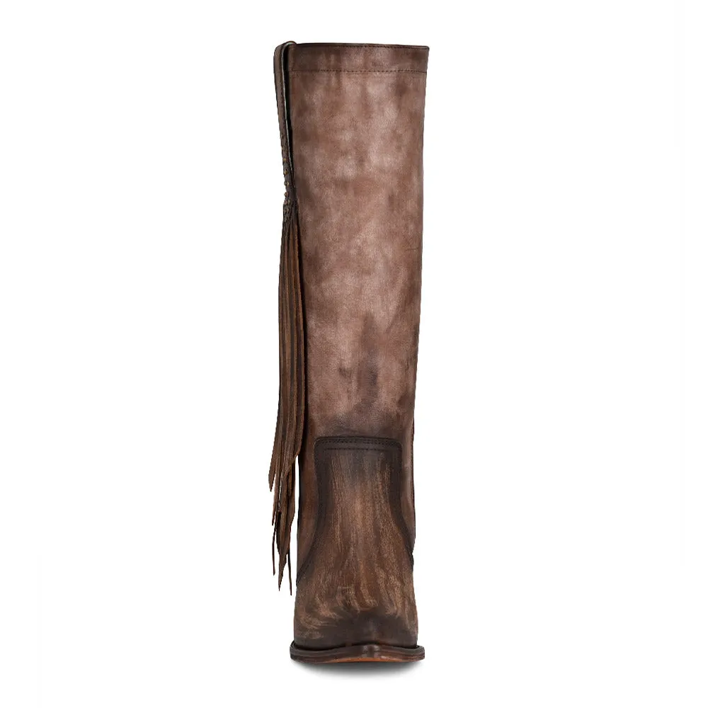 Women's Bronze Fringe Tall Cowgirl Boot