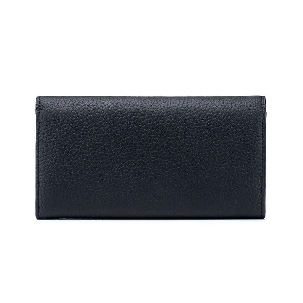 Women's Leather Bifold Envelope Wallet - Stylish and Spacious