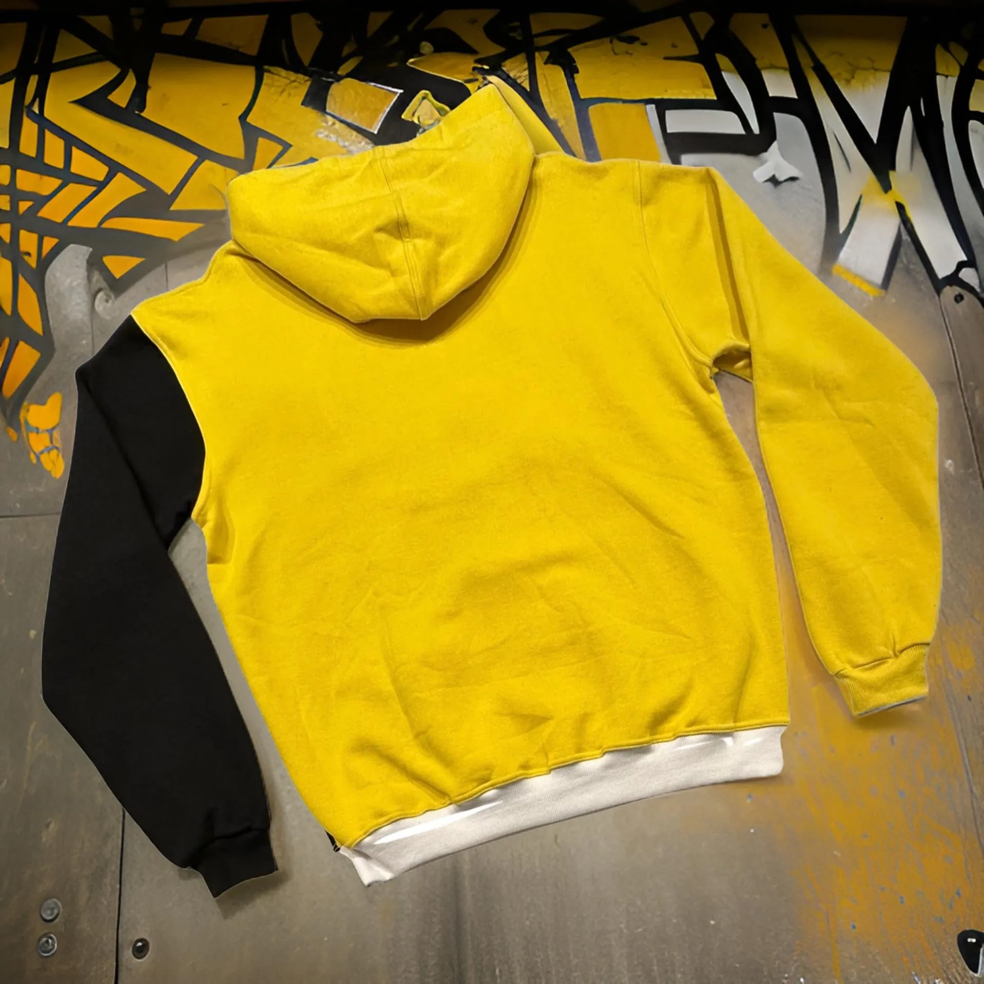 *WU-WINNIPEG* (3 TONE) PULLOVER HOODIES (EMBROIDERED LOGOS) (CUT & SEW)